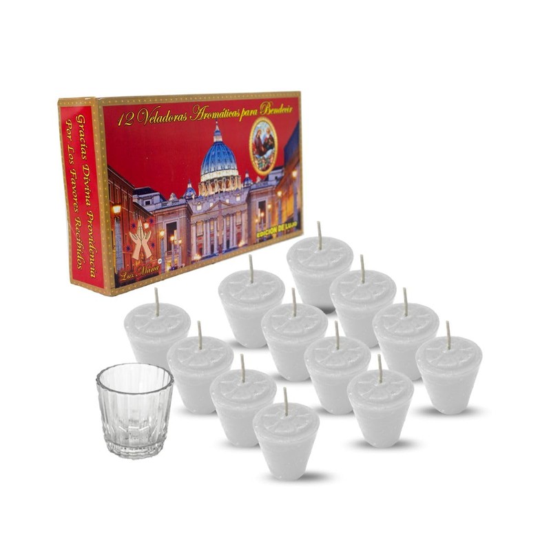 Docenera Divina Providencia| Velas Votivas de 12 piezas aromáticas |