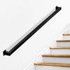 Stair Railing Indoor - Handrails for Stairs, 4ft Black Metal