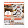 VEVOR Plastic Stackable Storage Bins 6 pcs Garage Organizer Bins