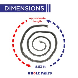 Whole Parts Range Oven Door Seal Gasket Part# 000623-000 - Replacement and Compatible with Some Viking Ranges or Ovens