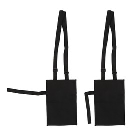 2pcs 1500ml Urine Bag Holder Large Capacity Mesh Fabric Drainage Thigh Bag with Fixing Strap