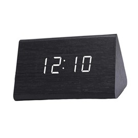 Artibetter Herrenuhren Intelligente Uhr Tischuhr Moderne Uhr Holzuhr LED Wecker