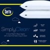 Serta Simply Clean Soft Stain-Resistant Down Alternative Soft/Medium Bed Pillows