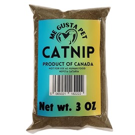ME GUSTA PET Catnip Stalkless Dried Ground Premium Bulk 3 Ounce Bag Strong Cat nip for Cats | Catnip Kitty Safe | All-Natural Cat Nip | Finely Ground Without Stalks or Stems (3 Ounce)