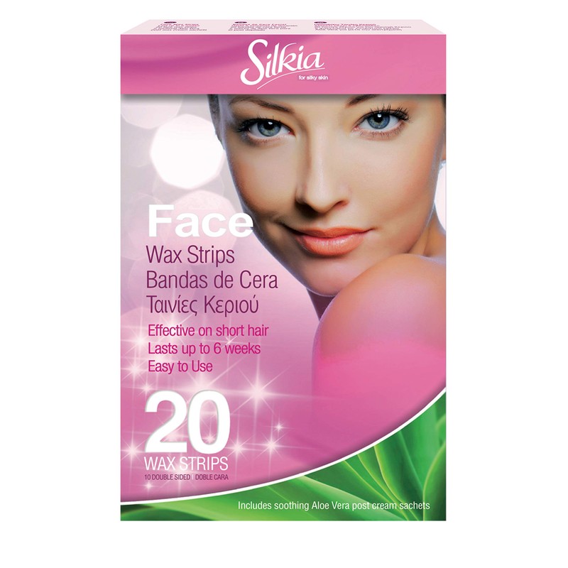Silkia wax strips facial 10 strips