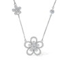 Women's Flower Necklace, Chain with Pendant 925 Sterling Silver Women's