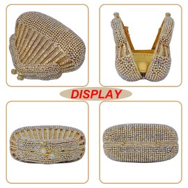 Novelty Crystal Clutch Coin Wallet Women Rhinestone Purse Sparkling Evening Bags for Wedding Party Prom Handbag(small house 2)
