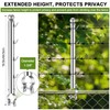 Hicarer 9 Pack 1-3/8" Chain Link Fence Post Extender with