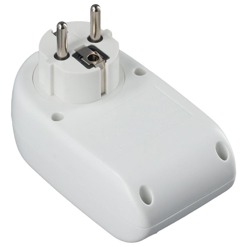 Urjumpea European Standard Timer Socket 220V-240V Portable ABS Functional LCD