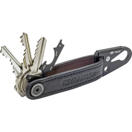 True Utility Keyranger - Mulitool and Leather Keyring - 7 Essential Tools - Camping Gadgets