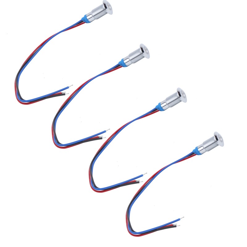 4 Set LED Indicator Light Signal 2Color Common Anode Waterproof