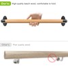 SELEWARE 36 Inch Wood Handrail Indoor Stairs Handrail Wall Mount