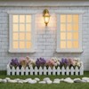 iLAND 1/12 Scale Accessories of Dollhouse Windows 2pcs White Solid