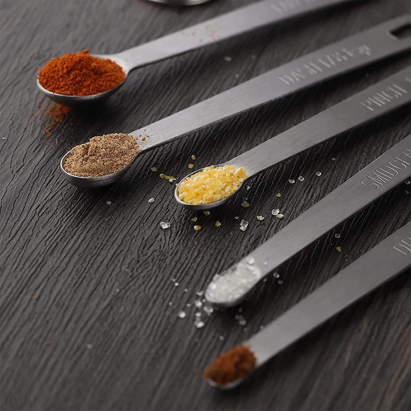 5PCS Stainless Steel Measuring Spoons, Set of 5 (Tad, Dash,