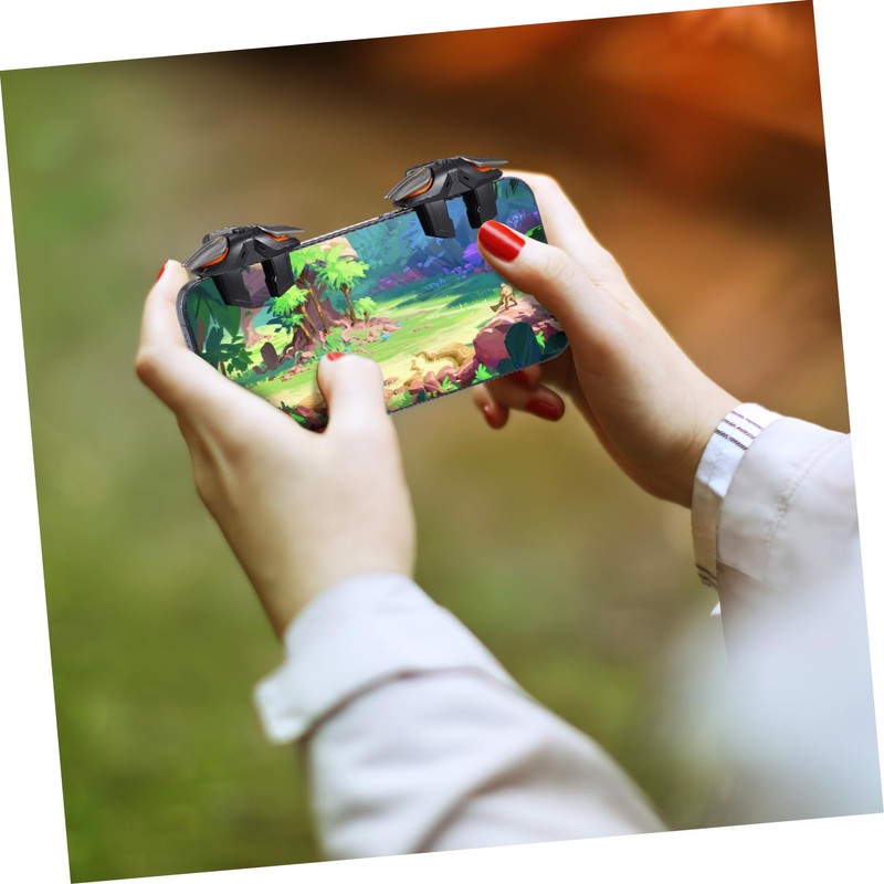 TEHAUX 1 Set Mobile Game Controller with Charging Cable Finger