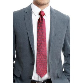 Red Square & Compass Masonic Neck Tie - [Red]