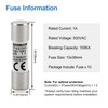 Baomain RT18-32 Fuse Holder Base with 10x1A Ceramic Fuses (10x38mm)