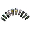 PN-021 Press-On Nails Lacquered Pack of 10 Reusable Artificial Premium