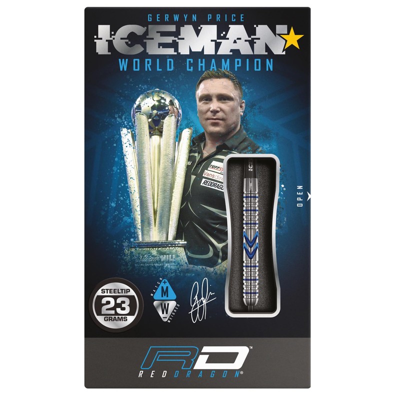 RED DRAGON Gerwyn Price Iceman Midnight Edition 23 Gram Premium