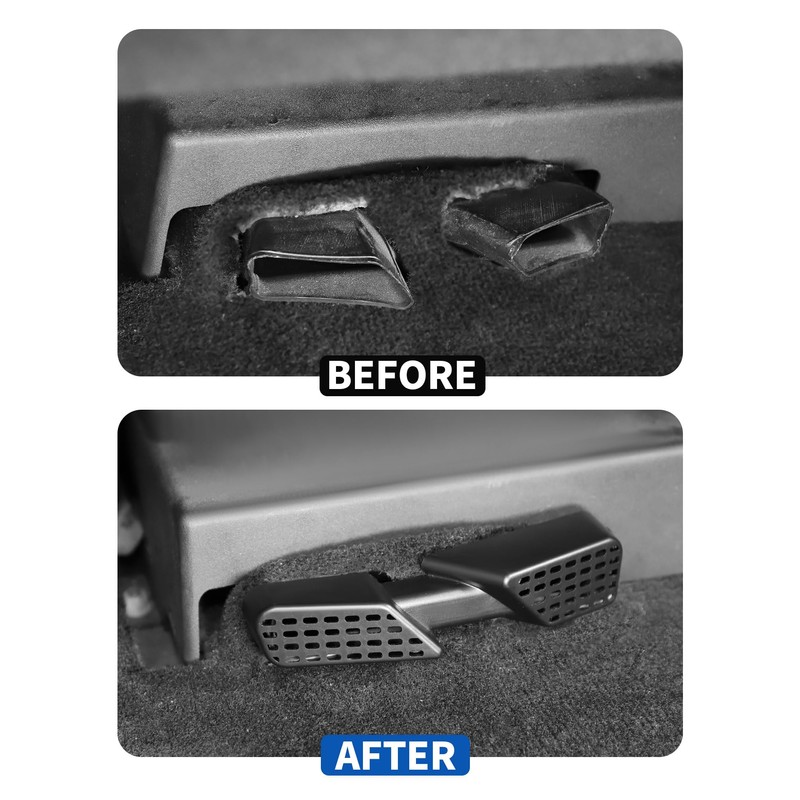 JeCar Under Seat Vent Deflectors Rear AC Vent Directional Extension