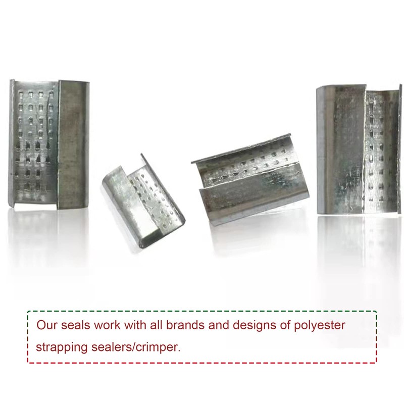 NEWANRAN Strapping Open Seals Metal Buckle (Snap-On) Seals, for 1/2"