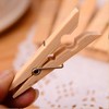 Wooden Wood Pinch Clips (Natural x 7.2cm x 24pcs) Delivery