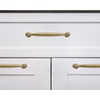 khtumeware 2 Pack 3-3/4 Inch(96mm) Brushed Brass Cabinet Pulls, Brushed