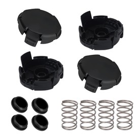 ZJZZJZ X472000070 Speed Feed 400 Trimmer Head Cap and Spring Part for Echo Weed Eater Trimmer Replacement SRM225 PAS225 SRM-230 .etc Multiple Models (4 Pack)