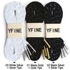 YFINE Sneakers Flat Shoe Laces: Athletic Shoelaces With Metal Tips