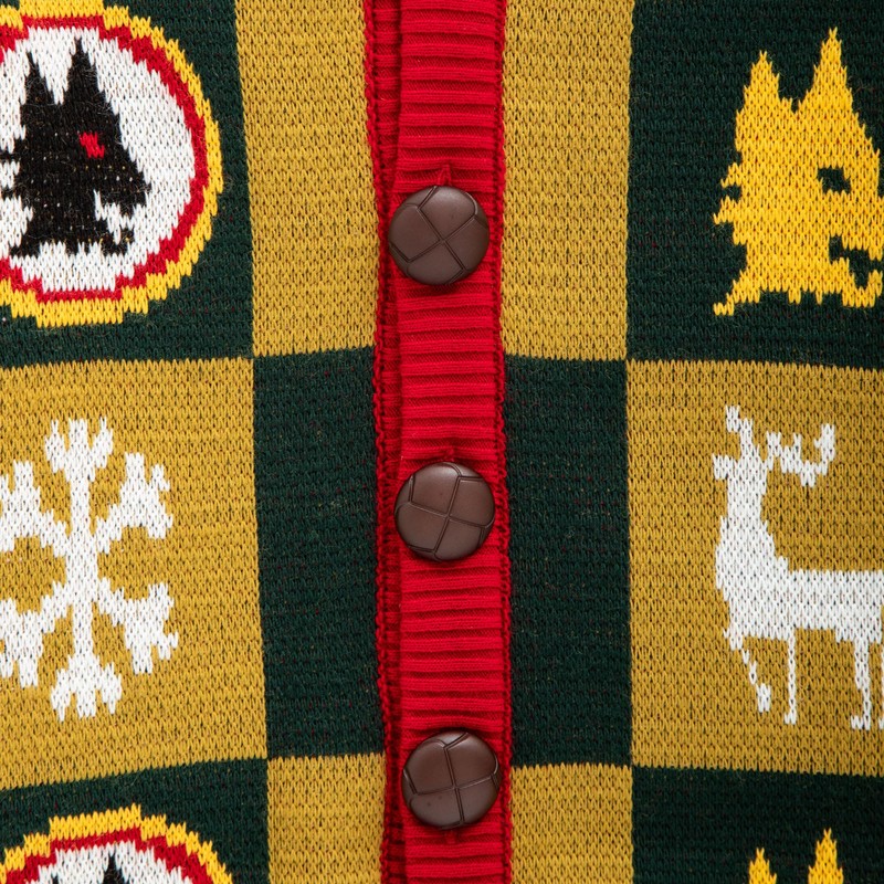 AS Roma Christmas Cardigan Sweater Cardigan Unisex – Adult Green