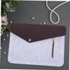 SHOWERORO Gray Laptop Sleeve Bag with Zipper Pocket Multi Function