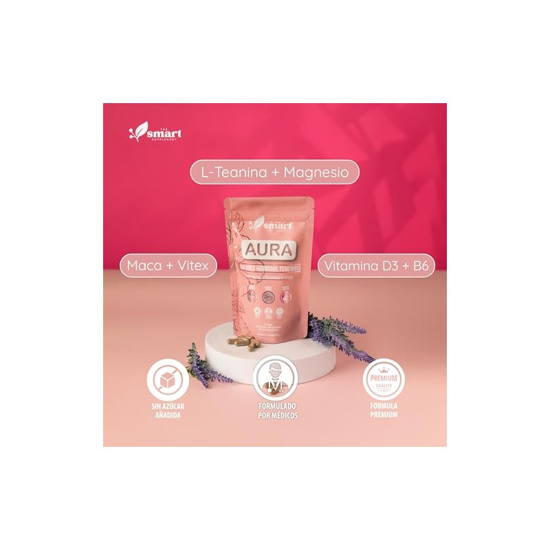 Suplementos Alimenticios Magnesio AURA Vitamina D3 Vitaminas Complejo B Para