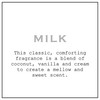 K. Hall Designs Milk Jar Candle, Creamy-Sweet Coconut Vanilla Aroma,