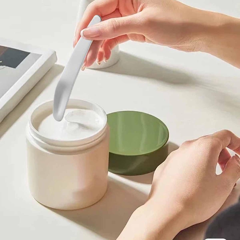 KuuGuu 10 PCS Metal Makeup Spatula Mini Cosmetic Spoon Skincare