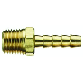 Tru-Flate 21-123 1/4" Male Hose End Barb Type Hose Fitting