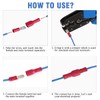 Voyzdx Kit de Terminales Eléctricos 200PCS Aislados, Doble Macho/Hembra Crimp