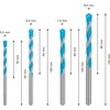 Bosch 4x EXPERT CYL-9 MultiConstruction Drill Bit Set (for Concrete,