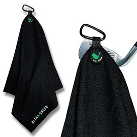 Alta Green Golf Towel, Magnet, Carabiner