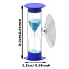 Hourglass Sand Timer 5 Minute with Suction Cup - Set