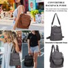 Backpack Purse for Women, Anti-Theft Faux Leather Shoulder Bag Fashion