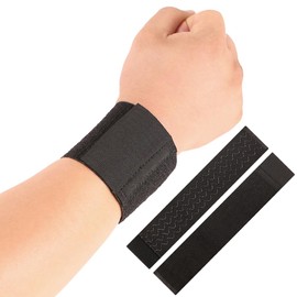 Wrist Support, Set of 2, Thin, Golf, Tennis, Baseball, Basketball, Volleyball, Sports, General Use, Daily Life, Left and Right