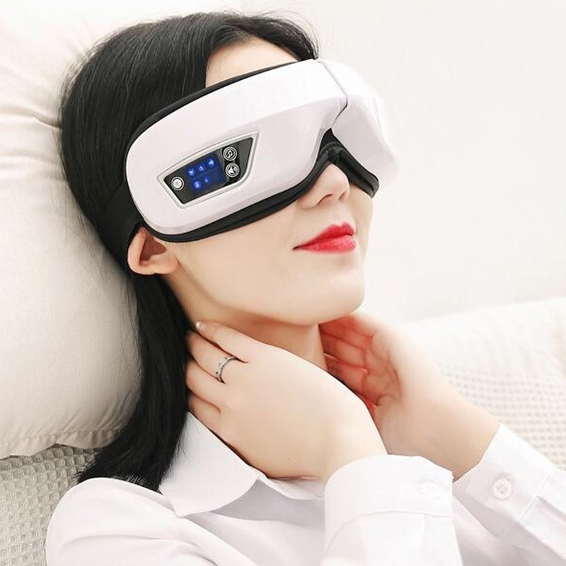 Eye Massager Rechargeable 38‑48℃ with Heat Bluetooth Music Eye Care