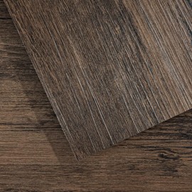 VallisCo Vinyl Flooring 36-Pack 54 Sq.Ft Surface, Peel and Stick Vinyl Flooring Waterproof Easy DIY Self-Adhesive Flooring, Peel and Stick Floor Tile for Decorating Living Rooms, Bedrooms Brown