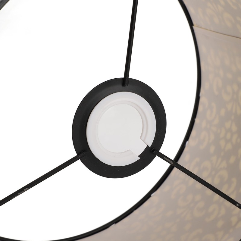 Metal Barrel Lampshade Hollow Exquisite Wrought Iron Lamp Shade with