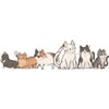 Fujitoya Cat Silhouette Wall Sticker Removable Living Room DIY Entrance