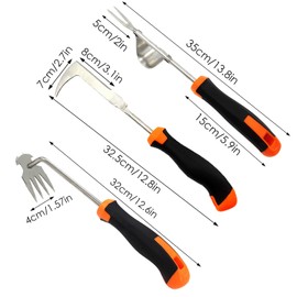 Weed Remover, Garden Tools Allows Efficient Removal of Roots and Precise Removal of Weeds, Garden Tool Set, Garden Claw, Garden Shovel (3 Pieces)