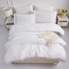 Boho King Size Comforter Set White 3 Pieces Tufted Tassel