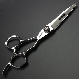 Japan 440C 5.5/6 inch Hair Profession Stylist Bearing Scissors Hair Salon Studio Professional Modeling Tools Cutting Scissors + thinning Scissors (5.5 inch Flat Shear-AA)