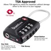 SharkByte TSA Suitcase Locks - 4 Digit Security Travel Combination