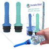 Portable Travel Bidet Sprayer, 10cm Length, Blue and Mint Green,